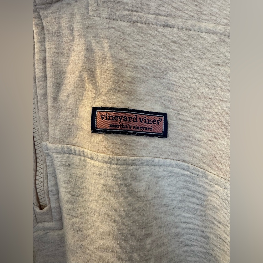 Women's Vineyard Vines Dreamcloth Shep Pullover Shirt, Oatmeal, Relaxed, Size XS - Picture 2 of 10